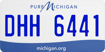 MI license plate DHH6441