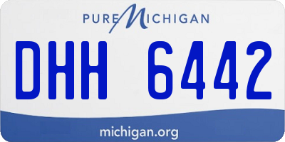 MI license plate DHH6442
