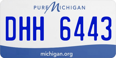 MI license plate DHH6443