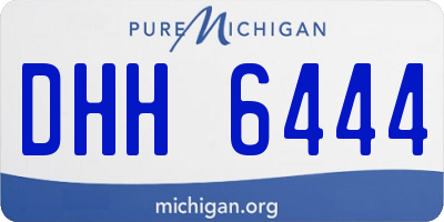 MI license plate DHH6444