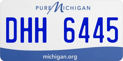 MI license plate DHH6445