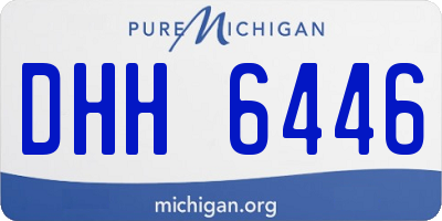 MI license plate DHH6446