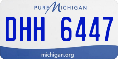 MI license plate DHH6447
