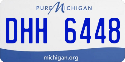 MI license plate DHH6448