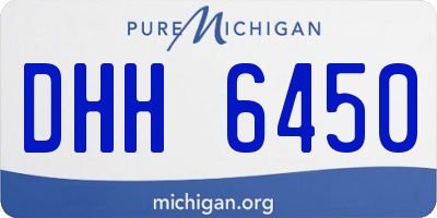 MI license plate DHH6450