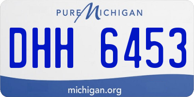 MI license plate DHH6453