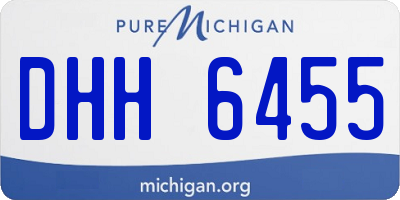 MI license plate DHH6455