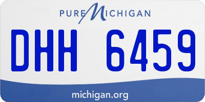 MI license plate DHH6459
