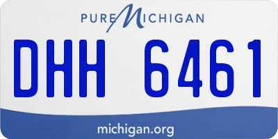 MI license plate DHH6461