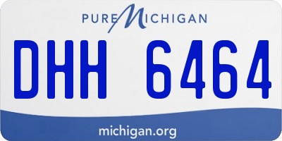 MI license plate DHH6464