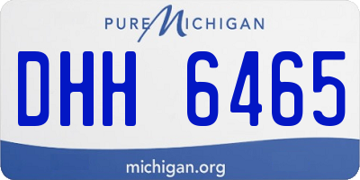 MI license plate DHH6465