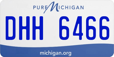 MI license plate DHH6466