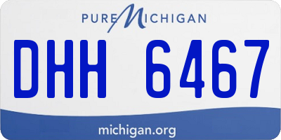 MI license plate DHH6467