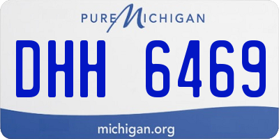 MI license plate DHH6469