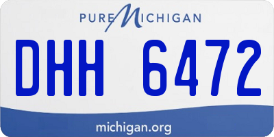 MI license plate DHH6472