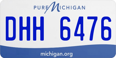 MI license plate DHH6476