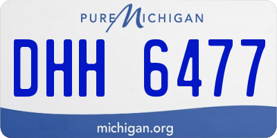 MI license plate DHH6477