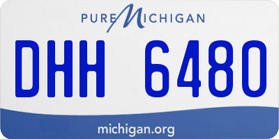 MI license plate DHH6480