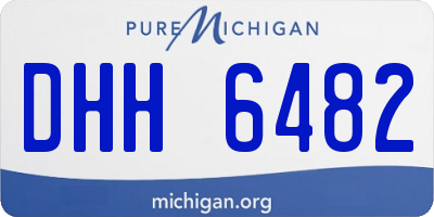 MI license plate DHH6482