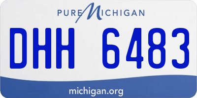 MI license plate DHH6483