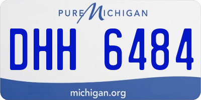 MI license plate DHH6484