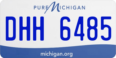 MI license plate DHH6485