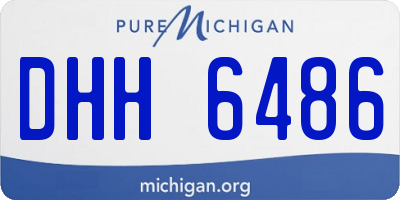 MI license plate DHH6486