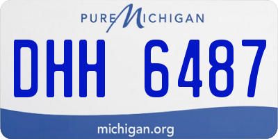 MI license plate DHH6487