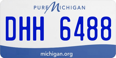 MI license plate DHH6488
