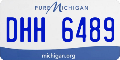 MI license plate DHH6489