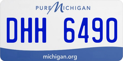 MI license plate DHH6490