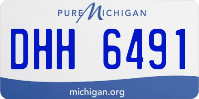 MI license plate DHH6491