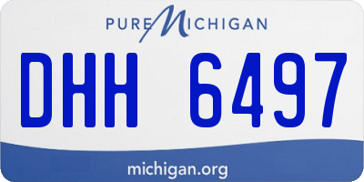 MI license plate DHH6497