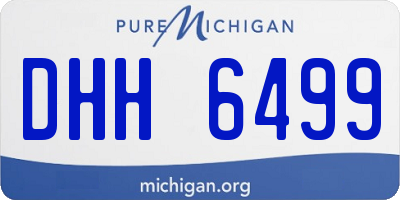 MI license plate DHH6499
