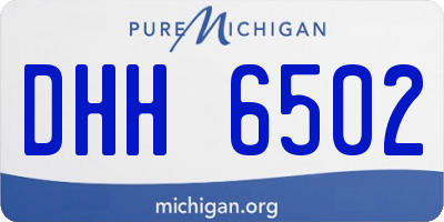 MI license plate DHH6502