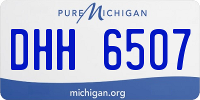MI license plate DHH6507