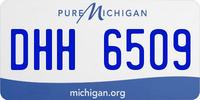 MI license plate DHH6509