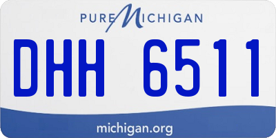 MI license plate DHH6511