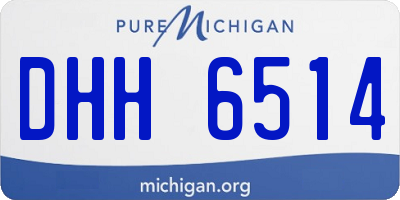 MI license plate DHH6514