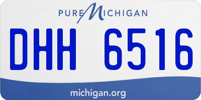 MI license plate DHH6516