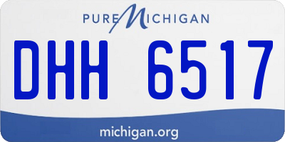 MI license plate DHH6517