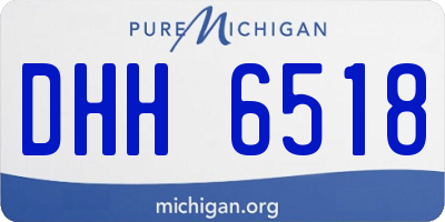 MI license plate DHH6518