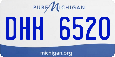 MI license plate DHH6520