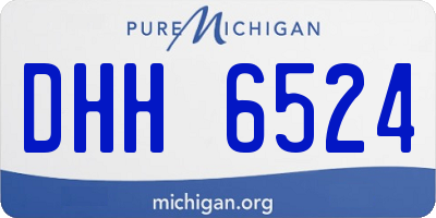 MI license plate DHH6524