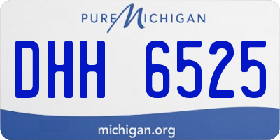 MI license plate DHH6525