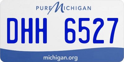 MI license plate DHH6527