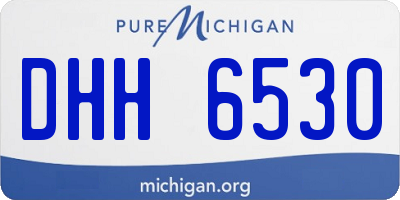 MI license plate DHH6530
