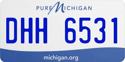 MI license plate DHH6531