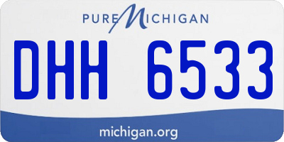 MI license plate DHH6533