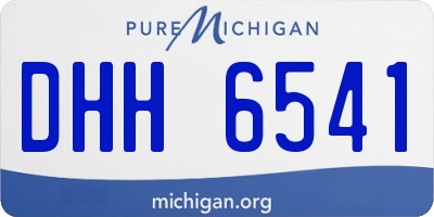 MI license plate DHH6541